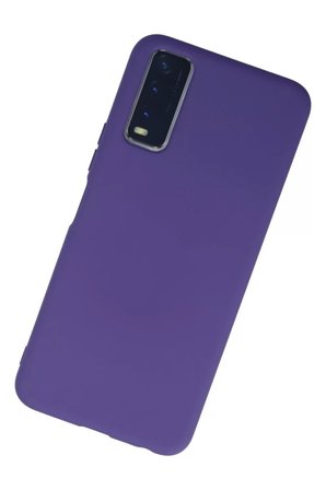 Newface Vivo Y11S Kılıf Nano içi Kadife Silikon - Mor