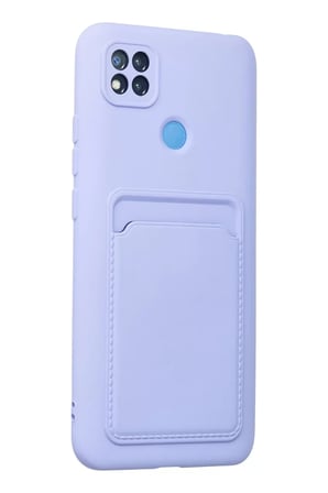 Newface Xiaomi Redmi 9C Kılıf Kelvin Kartvizitli Silikon - Lila