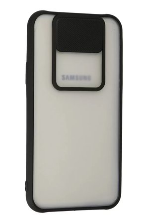 Newface Samsung Galaxy J7 Kılıf Palm Buzlu Kamera Sürgülü Silikon - Siyah