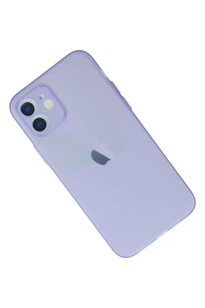 Newface Apple iPhone 12 Kılıf Puma Silikon - Mor