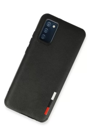 Newface Samsung Galaxy A02S Kılıf Loop Deri Silikon - Siyah