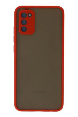 Newface Samsung Galaxy A02S Kılıf Montreal Silikon Kapak - Kırmızı