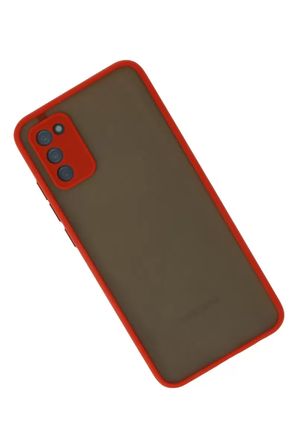 Newface Samsung Galaxy A02S Kılıf Montreal Silikon Kapak - Kırmızı