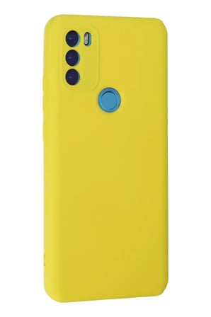 Newface General Mobile GM 21 Plus Kılıf Nano içi Kadife Silikon - Sarı