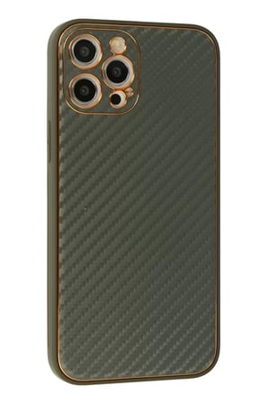 Newface Apple iPhone 12 Pro Kılıf Coco Karbon Silikon - Füme
