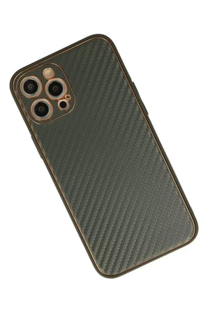 Newface Apple iPhone 12 Pro Kılıf Coco Karbon Silikon - Füme
