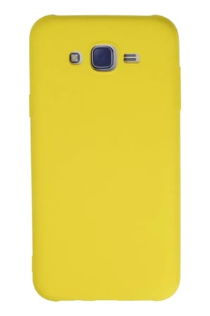 Newface Samsung Galaxy J7 Kılıf Nano içi Kadife Silikon - Sarı