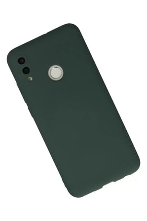 Newface Huawei P Smart 2019 Kılıf Nano içi Kadife Silikon - Koyu Yeşil