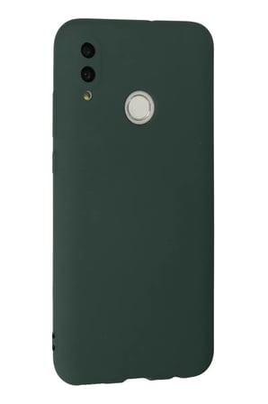 Newface Huawei P Smart 2019 Kılıf Nano içi Kadife Silikon - Koyu Yeşil