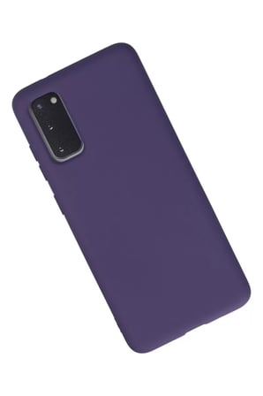 Newface Samsung Galaxy S20 Kılıf Nano içi Kadife Silikon - Mor
