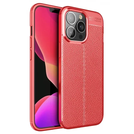 Newface Apple iPhone 13 Pro Kılıf Auto Focus Kapak - Kırmızı