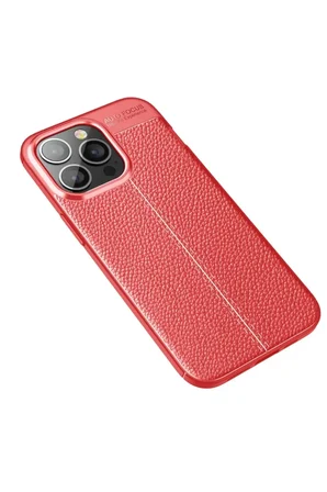 Newface Apple iPhone 13 Pro Max Kılıf Auto Focus Kapak - Kırmızı