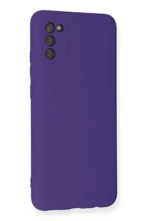 Newface Samsung Galaxy A03S Kılıf Nano içi Kadife Silikon - Mor