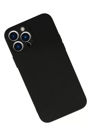 Newface Apple iPhone 13 Pro Kılıf Nano içi Kadife Silikon - Siyah