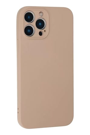 Newface Apple iPhone 13 Pro Kılıf Nano içi Kadife Silikon - Pudra