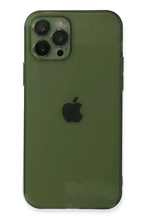 Newface Apple iPhone 12 Pro Max Kılıf Fly Lens Silikon - Yeşil