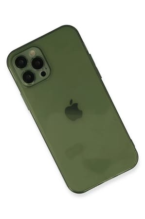 Newface Apple iPhone 12 Pro Max Kılıf Fly Lens Silikon - Yeşil