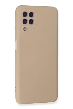 Newface Samsung Galaxy A22 Kılıf Nano içi Kadife Silikon - Pudra