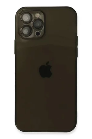 Newface Apple iPhone 12 Pro Max Kılıf Fly Lens Silikon - Siyah