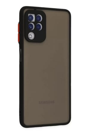 Newface Samsung Galaxy A22 Kılıf Montreal Silikon Kapak - Siyah