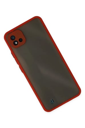 Newface Realme C11 2021 Kılıf Montreal Silikon Kapak - Kırmızı
