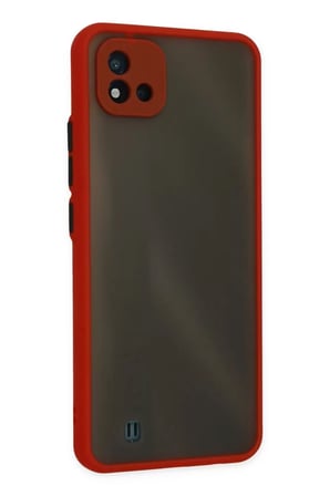 Newface Realme C11 2021 Kılıf Montreal Silikon Kapak - Kırmızı