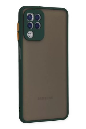 Newface Samsung Galaxy A22 Kılıf Montreal Silikon Kapak - Yeşil