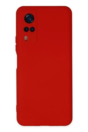 Newface Vivo Y53S Kılıf Nano içi Kadife Silikon - Kırmızı
