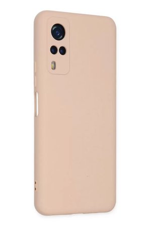 Newface Vivo Y53S Kılıf Nano içi Kadife Silikon - Pudra