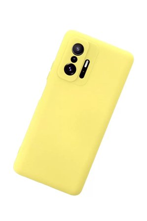 Newface Xiaomi Mi 11T Pro Kılıf Nano içi Kadife Silikon - Sarı
