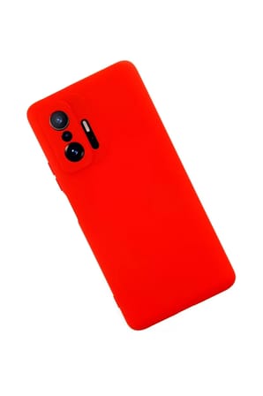 Newface Xiaomi Mi 11T Pro Kılıf Nano içi Kadife Silikon - Kırmızı