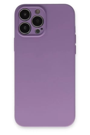 Newface Apple iPhone 13 Pro Kılıf Nano içi Kadife Silikon - Koyu Lila