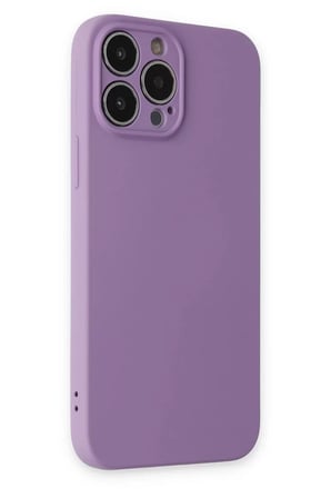Newface Apple iPhone 13 Pro Kılıf Nano içi Kadife Silikon - Koyu Lila