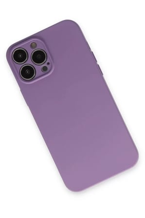 Newface Apple iPhone 13 Pro Kılıf Nano içi Kadife Silikon - Koyu Lila