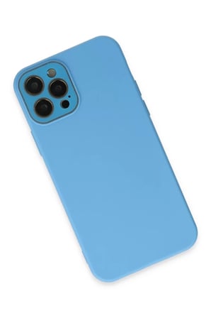 Newface Apple iPhone 12 Pro Kılıf Lansman Glass Kapak - Mavi