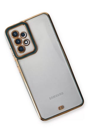 Newface Samsung Galaxy A53 5G Kılıf Liva Lens Silikon - Yeşil
