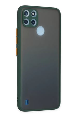 Newface Realme C21Y Kılıf Montreal Silikon Kapak - Yeşil