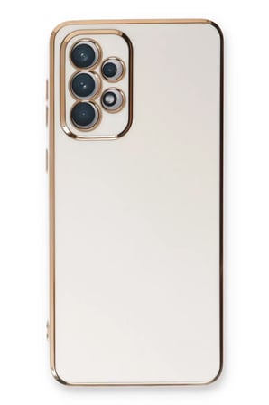 Newface Samsung Galaxy A53 5G Kılıf Volet Silikon - Beyaz