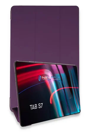 Newface Samsung Galaxy T870 Tab S7 11 Kılıf Tablet Smart Kılıf - Mor