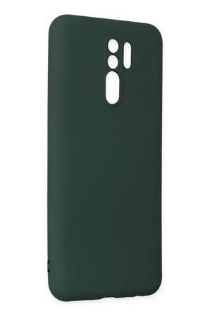 Newface Xiaomi Redmi 9 Kılıf Nano içi Kadife Silikon - Koyu Yeşil