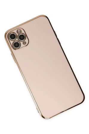 Newface Apple iPhone 11 Pro Max Kılıf Volet Silikon - Pembe
