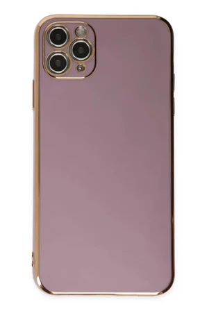Newface Apple iPhone 11 Pro Max Kılıf Volet Silikon - Mor