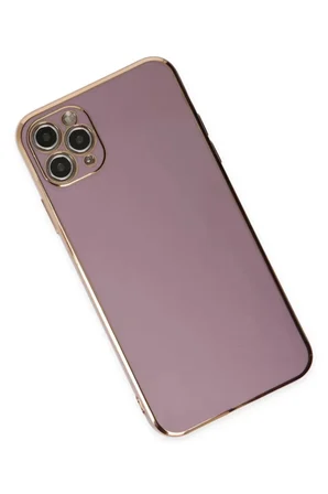 Newface Apple iPhone 11 Pro Max Kılıf Volet Silikon - Mor