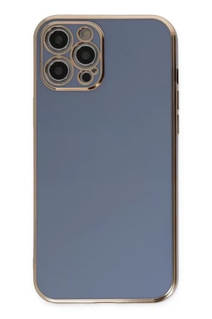 Newface Apple iPhone 12 Pro Max Kılıf Volet Silikon - Mavi