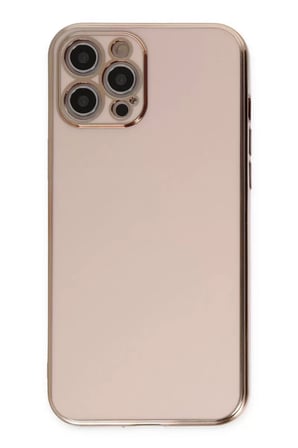 Newface Apple iPhone 12 Pro Max Kılıf Volet Silikon - Pembe