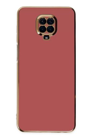 Newface Xiaomi Redmi Note 9 Pro Kılıf Volet Silikon - Kırmızı