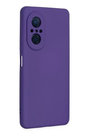 Newface Huawei Nova 9 SE Kılıf Nano içi Kadife Silikon - Mor