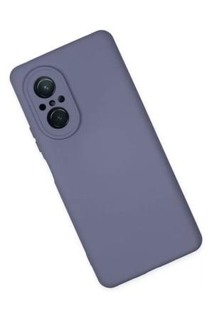 Newface Huawei Nova 9 SE Kılıf Nano içi Kadife Silikon - Gri