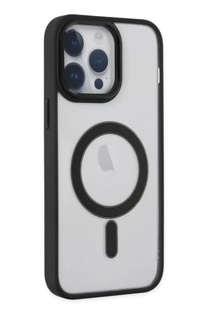 Newface Apple iPhone 14 Pro Kılıf Room Magneticsafe Silikon - Siyah