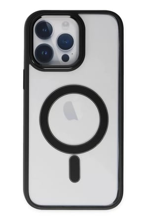 Newface Apple iPhone 14 Pro Kılıf Room Magneticsafe Silikon - Siyah